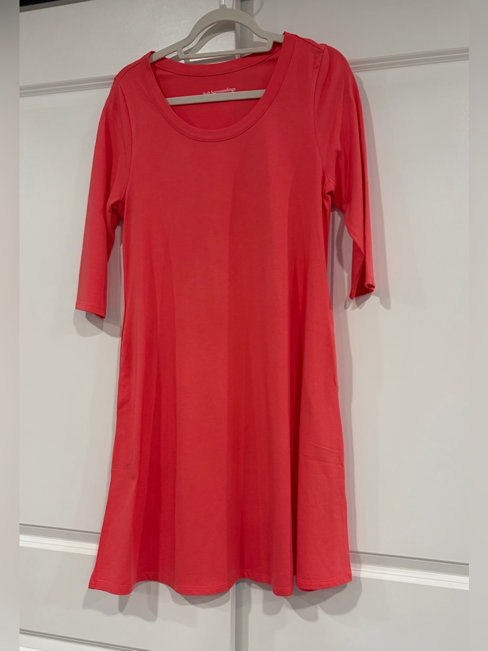 Soft Surroundings Women's Coral Swing Dress
